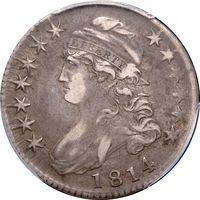 1814 Capped Bust Half Dollar (50c) E/A Obverse Image
