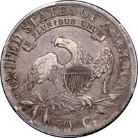 1814 Capped Bust Half Dollar (50c) E/A Reverse Image