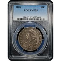 1814 Capped Bust Half Dollar (50c) O-102 Obverse Image