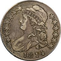 1814 Capped Bust Half Dollar (50c) O-102 Photo 3