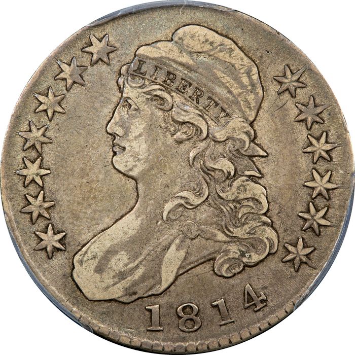 1814 Capped Bust Half Dollar (50c) O-102a Obverse Image