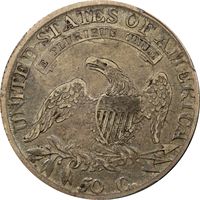 1814 Capped Bust Half Dollar (50c) O-102a Reverse Image