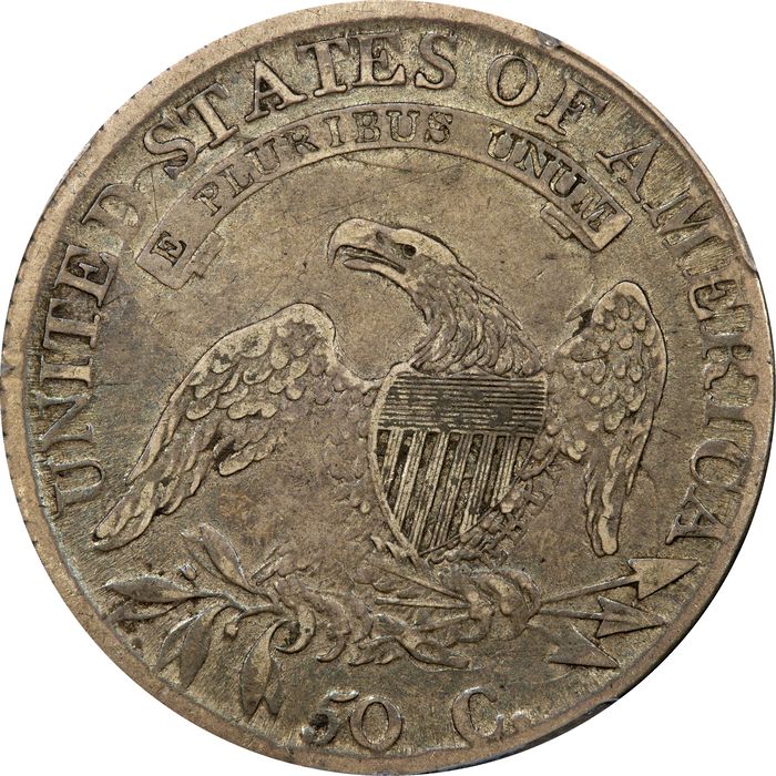 1814 Capped Bust Half Dollar (50c) O-102a Reverse Image