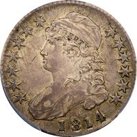 1814 Capped Bust Half Dollar (50c) O-103 Obverse Image