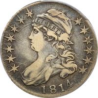 1814 Capped Bust Half Dollar (50c) O-108a E/A Obverse Image