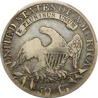 1814 Capped Bust Half Dollar (50c) O-108a E/A Reverse Image