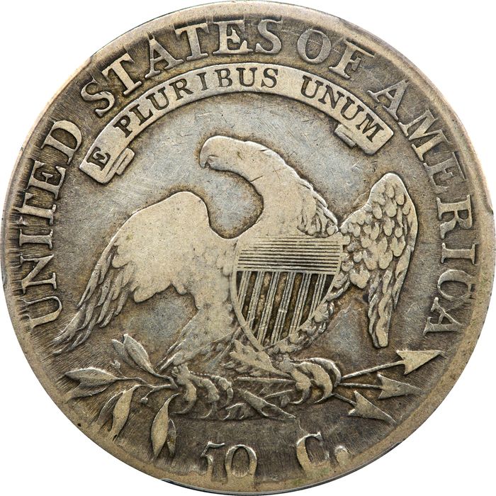 1814 Capped Bust Half Dollar (50c) O-108a E/A Reverse Image