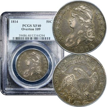 1814 Capped Bust Half Dollar (50c) O-109 Composite Image