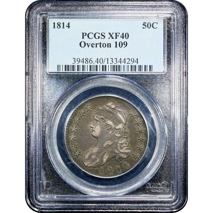 1814 Capped Bust Half Dollar (50c) O-109 Obverse Slab Image