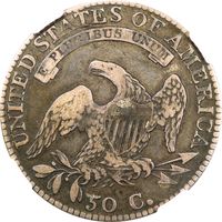 1814/3 Capped Bust Half Dollar (50c) Reverse Image