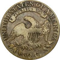 1814/3 Capped Bust Half Dollar (50c) Reverse Image
