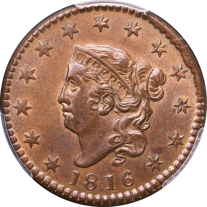 1816 Coronet Large Cent (1c) Newcomb 2 Photo 3