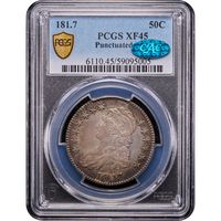 1817 Capped Bust Half Dollar (50c) 181.7 Punctuated Date Obverse Image