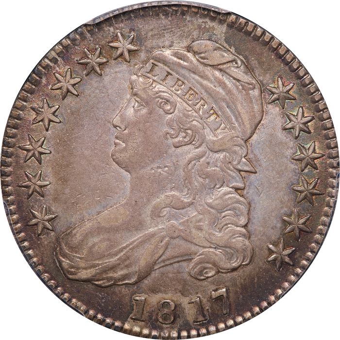 1817 Capped Bust Half Dollar (50c) 181.7 Punctuated Date Photo 3