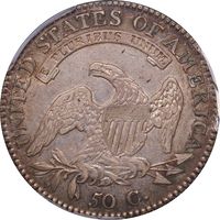 1817 Capped Bust Half Dollar (50c) 181.7 Punctuated Date Photo 4