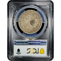 1817 Capped Bust Half Dollar (50c) O-106a Single Leaf  Reverse Slab Image