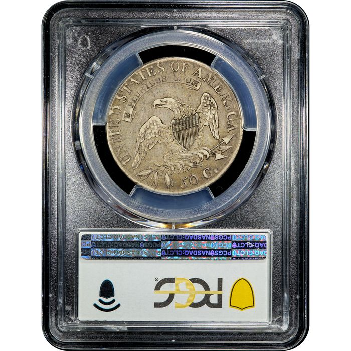 1817 Capped Bust Half Dollar (50c) O-106a Single Leaf  Reverse Slab Image