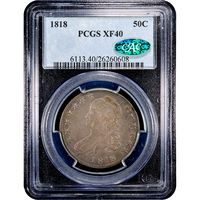 1818 Capped Bust Half Dollar (50c) Obverse Image