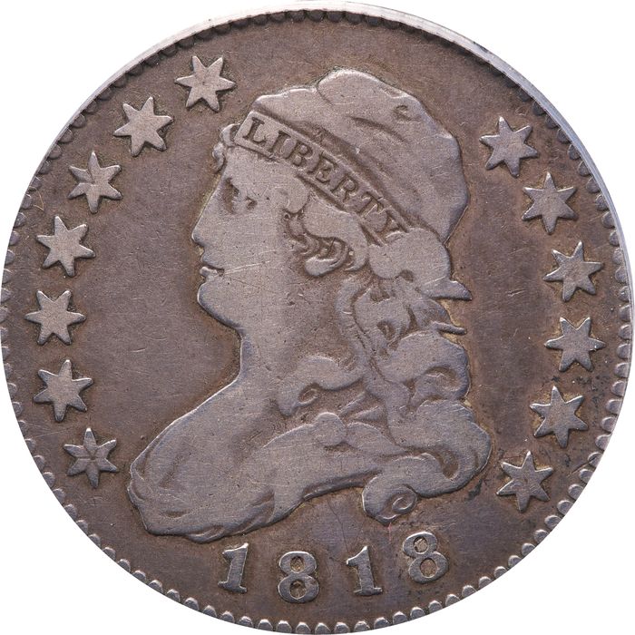 1818/5 Capped Bust Quarter (25c) Obverse Image