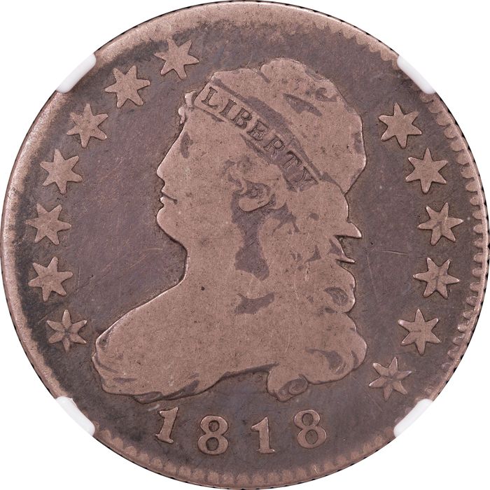 1818/5 Capped Bust Quarter (25c) Obverse Image