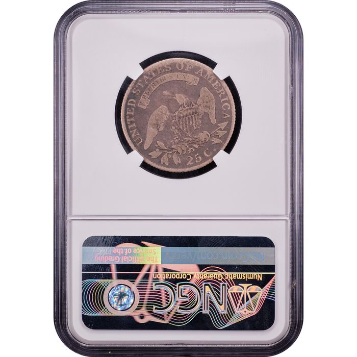 1818/5 Capped Bust Quarter (25c) Reverse Slab Image