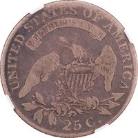 1818/5 Capped Bust Quarter (25c) Reverse Image