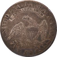1818/7 Capped Bust Half Dollar (50c) Large 8 Reverse Image