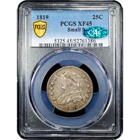 1819 Capped Bust Quarter (25c) Small 9 Obverse Image