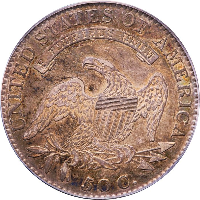 1820 Capped Bust Half Dollar (50c) O-105 Sq 2 Lg Date Knob 2 Photo 4