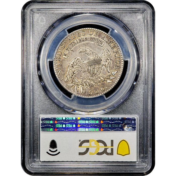 1820 Capped Bust Half Dollar (50c) Sq. 1, Lg. Date, Knob 2 Reverse Image