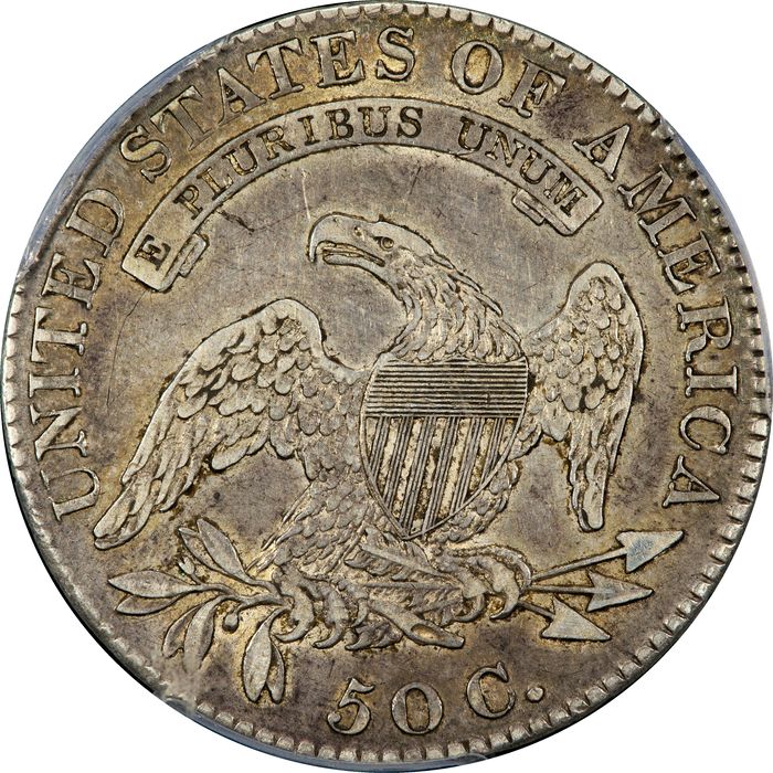 1820 Capped Bust Half Dollar (50c) Sq. 1, Lg. Date, Knob 2 Photo 4