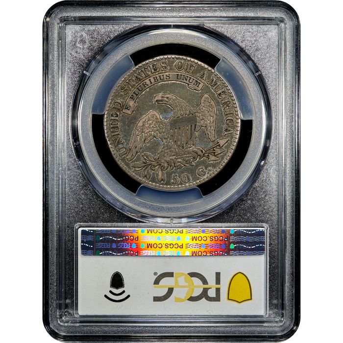 1820 Capped Bust Half Dollar (50c) Sq. 2, Lg Date, No Knob Reverse Image