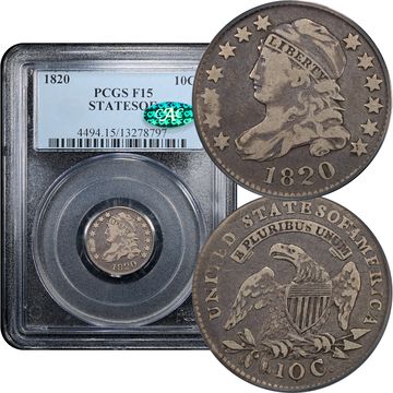 1820 STATESOF Capped Bust Dime (10c) Composite Image