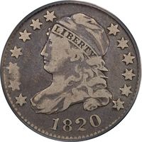 1820 STATESOF Capped Bust Dime (10c) Obverse Image
