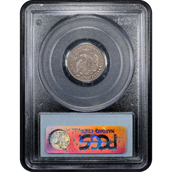 1820 STATESOF Capped Bust Dime (10c) Reverse Slab Image