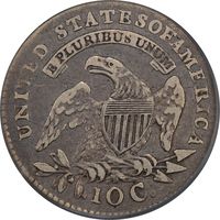 1820 STATESOF Capped Bust Dime (10c) Reverse Image