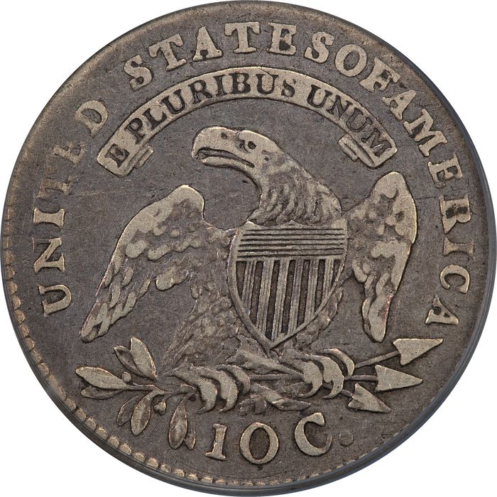 1820 STATESOF Capped Bust Dime (10c) Reverse Image
