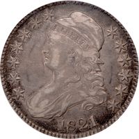 1821 Capped Bust Half Dollar (50c) O-101a Obverse Image