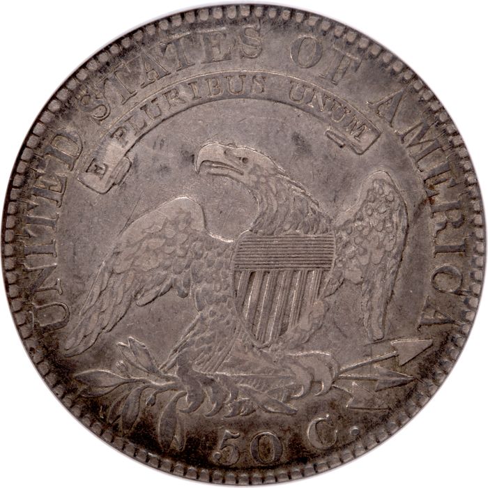 1821 Capped Bust Half Dollar (50c) O-101a Reverse Image