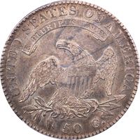 1821 Capped Bust Half Dollar (50c) O-104a (Link Pedigree) Reverse Image