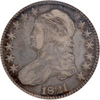 1821 Capped Bust Half Dollar (50c) O-105a Obverse Image