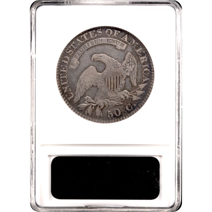 1821 Capped Bust Half Dollar (50c) O-105a Reverse Slab Image