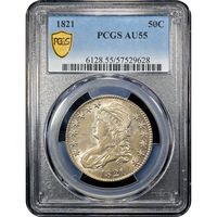1821 Capped Bust Half Dollar (50c) Obverse Image