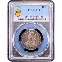 1821 Capped Bust Quarter (25c) Obverse Image
