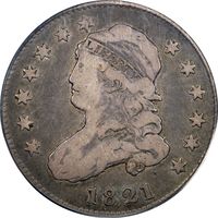 1821 Capped Bust Quarter (25c) Obverse Image