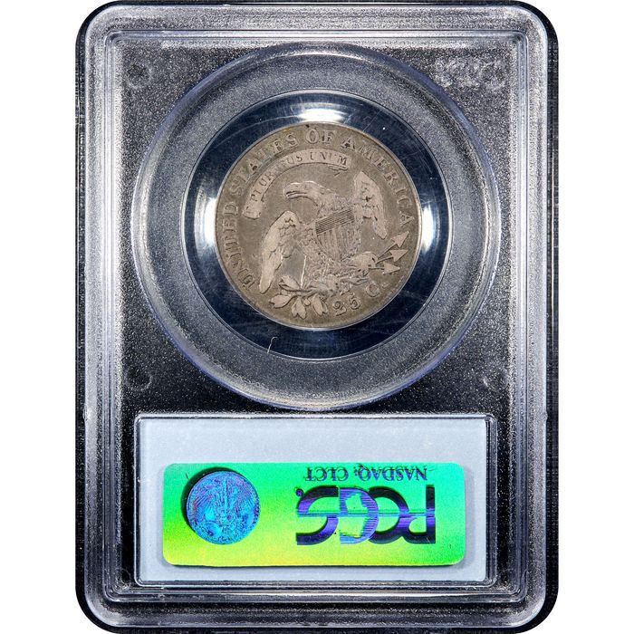1821 Capped Bust Quarter (25c) Reverse Slab Image