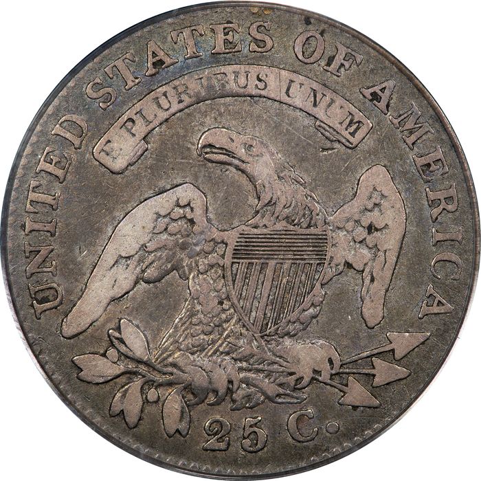 1821 Capped Bust Quarter (25c) Reverse Image