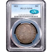 1822 Capped Bust Half Dollar (50c) O-111 Obverse Slab Image