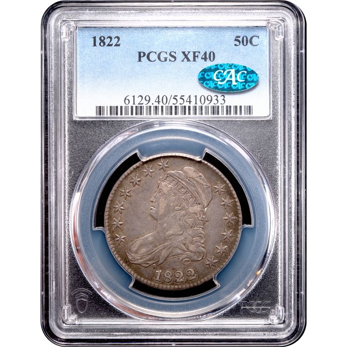 1822 Capped Bust Half Dollar (50c) O-111 Obverse Slab Image