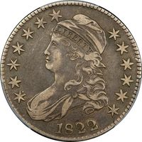 1822 Capped Bust Half Dollar (50c) Overton 108a Photo 3